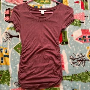 Bozzolo Cinched Maroon Top (Small)